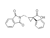 (Z)-1-Phenyl-2-(phthalimidomethyl)cyclopropanecarboxylic acid