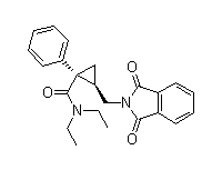 cis-2-[(1,3-Dihydro-1,3-dioxo-2H-isoindol-2-yl)methyl-N,N-diethyl-1-phenylcyclopropanecarboxamide