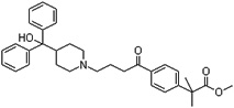 Methyl-4-4(4-hydroxy diphenyl-methyl)-piperidine-1-oxobutyl-2-2-dimethyl phenyl