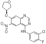 AFATINIB INTERMEDIATE:n-(3-chloro-4-fluorophenyl)-6-nitro-7-(((3s)-tetrahydro-3-furanyl)oxy)-4-quinazolinamine